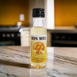 ♥ Botella Licor Ron Miel 25ML Boda