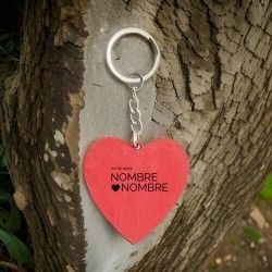 ♥ Llavero Corazón Rojo Boda Personalizado