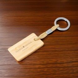 ♥ Llavero Bambú Nootka Boda Personalizado