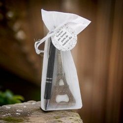 ♥ Abridor Torre Eiffel y Bolígrafo Boda