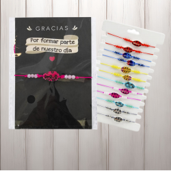 ♥ Pack Pulsera Conchas Gracias Boda