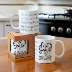 ♥ Taza con Partitura Musical Boda