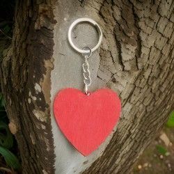 ♥ Llavero Corazón Rojo Boda