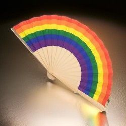 ♥ Abanico LGTB Madera Boda