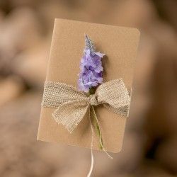 ♥ Libreta Flor lavanda Boda
