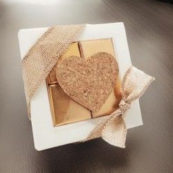 ♥ Estuche 4 Napolitanas Corazón Boda