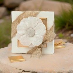 ♥ Estuche 4 napolitanas Flor Boda