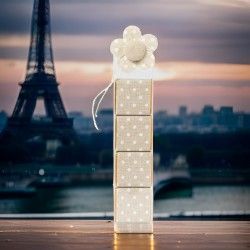 ♥ Estuche Flor 4 napolitanas Boda