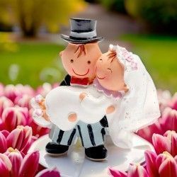 ♥ Imán Novia en Brazos Boda